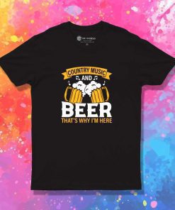 Country Music And Beer Logo T-Shirt