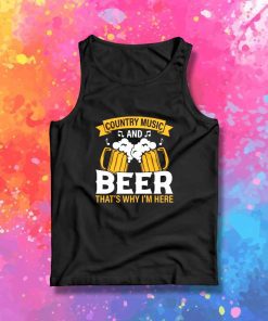Country Music And Beer Logo Tank Top