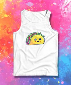 Cute Taco Cartoon Smile Tank Top