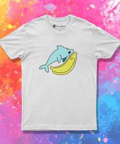 Dolphin And Giant Yellow Banana T-Shirt