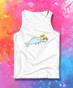 Dolphin Playing Blow Fish Tank Top