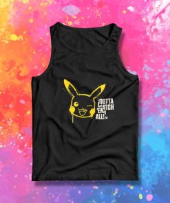Dripping Pikachu Pokemon Tank Top