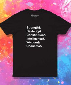 Dungeons And Dragons Basic Stats T-Shirt