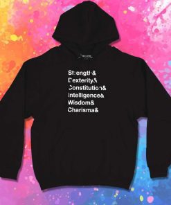 Dungeons And Dragons Basic Stats Hoodie