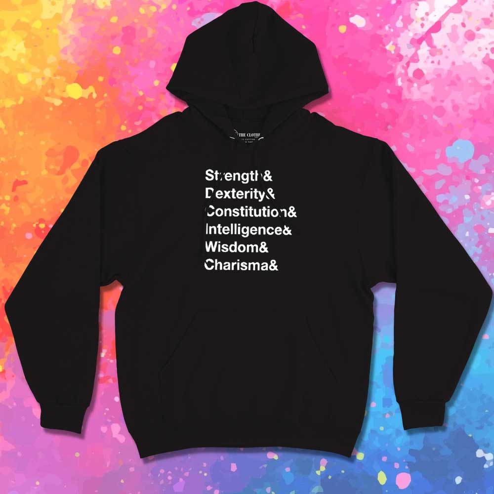 Dungeons And Dragons Basic Stats Hoodie