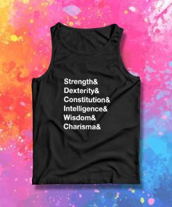 Dungeons And Dragons Basic Stats Tank Top