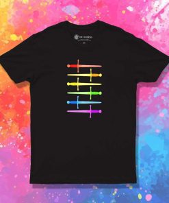Dungeons And Dragons Rainbow Swords T-Shirt