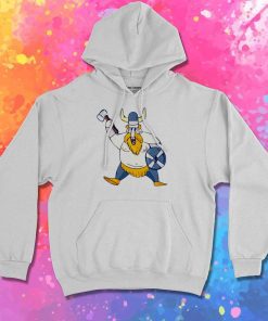 Fat Viking Warrior Cartoon Hoodie