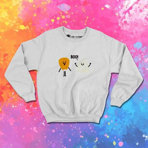 Ghost Corn Halloween Popcorn Sweatshirt