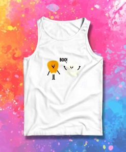 Ghost Corn Halloween Popcorn Tank Top