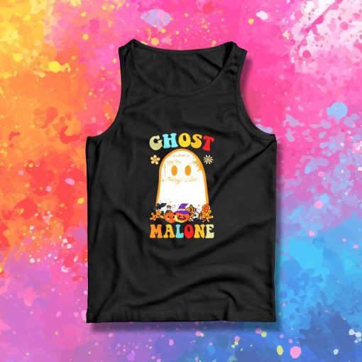 Ghost Malone Colorful Halloween Tank Top
