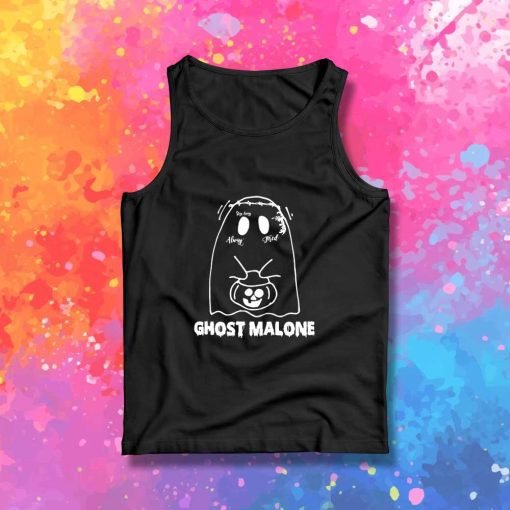 Ghost Malone Halloween Pumpkin Tank Top