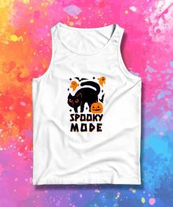 Halloween Black Cat Spooky Mode Tank Top