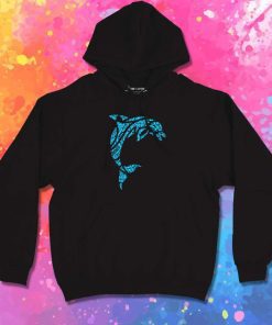 Hawaiian Tribal Tattoo Dolphin Hoodie