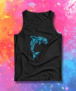 Hawaiian Tribal Tattoo Dolphin Tank Top