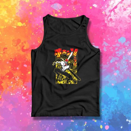 Japanese Chainsaw Man Poster Tank Top