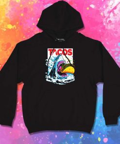 Jaws Tacos Shark Poster Hoodie