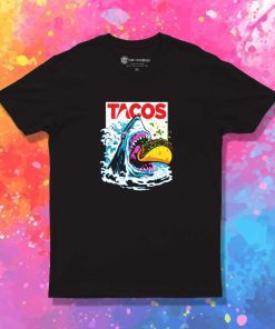 Jaws Tacos Shark Poster T-Shirt