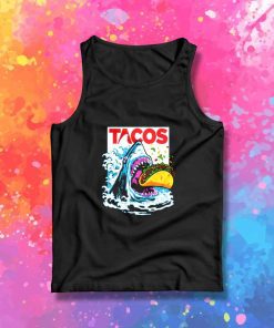 Jaws Tacos Shark Poster Tank Top