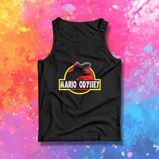 Jurassic Park Mario Odyssey Tank Top