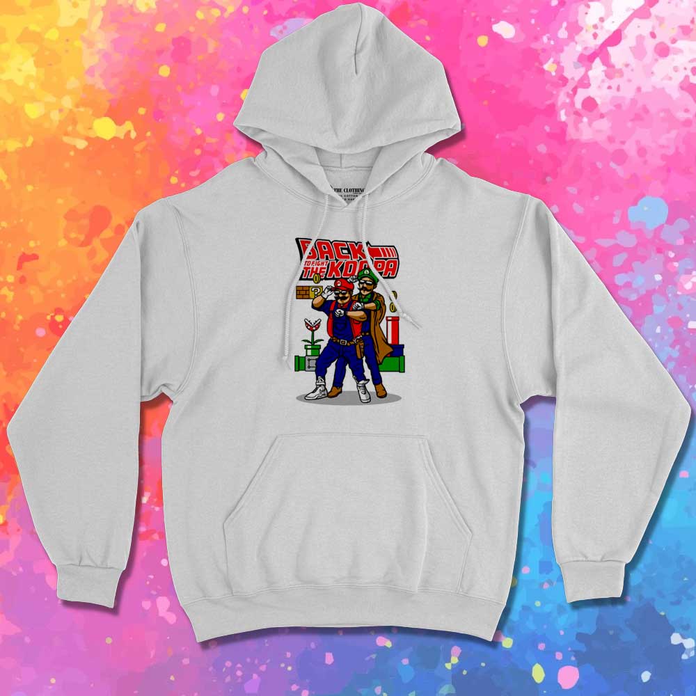 Mario Back To The Future Parody Hoodie