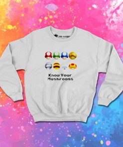 Mario Know Your Mushrooms Sweatshirt