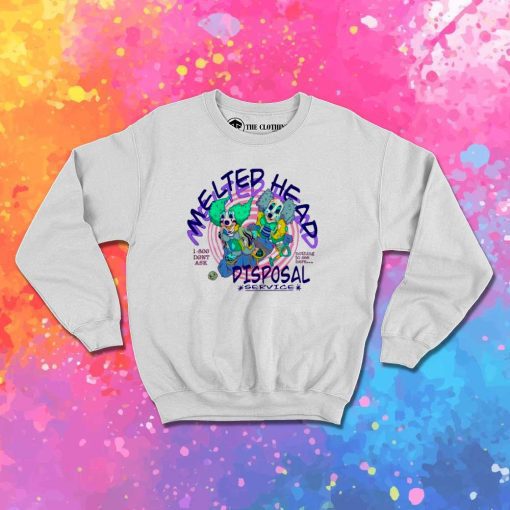 Melted Head Clown Service Sweatshirt