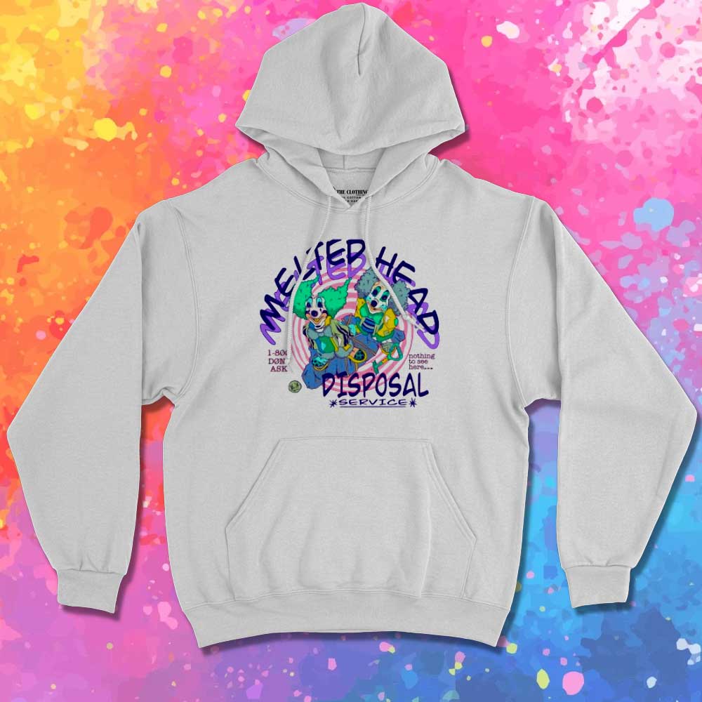 Melted Head Clown Service Hoodie