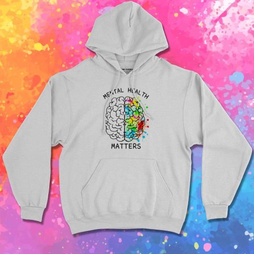 Mental Health Matter Colorful Brain Hoodie