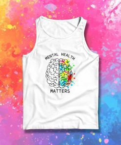 Mental Health Matter Colorful Brain Tank Top