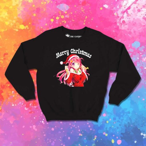 Merry Christmas Anime Girl Sweatshirt