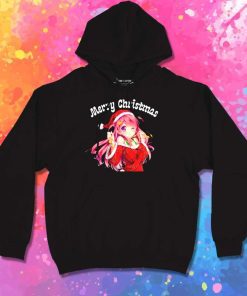 Merry Christmas Anime Girl Hoodie