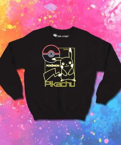 Pokemon Pikachu Neon Logo Sweatshirt