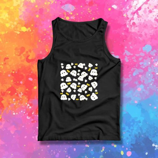 Pop Pop Popcorn Pattern Tank Top