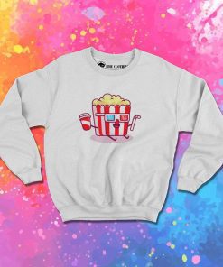 Popcorn Drinking Soda Sweatshirt