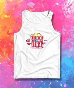 Popcorn Drinking Soda Tank Top
