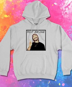 Post Malone Peace Sign Cartoon Hoodie