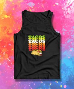 Retro Tacos Tacos Tacos Tank Top