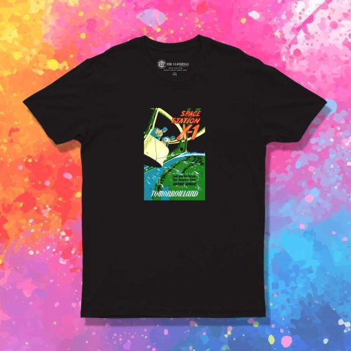 Space Station X-1 Tomorrow Land T-Shirt
