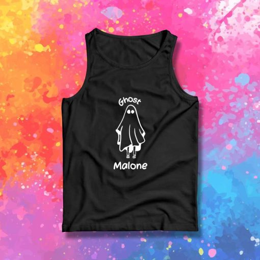 Spooky Ghost Malone Humanoid Tank Top