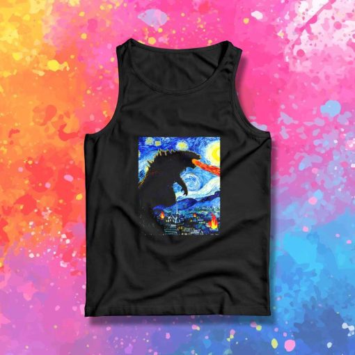 Starry Kaiju Monster Godzilla Tank Top