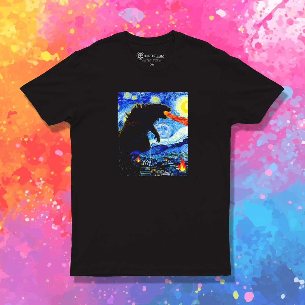 Starry Kaiju Monster Godzilla T-Shirt