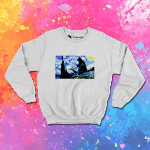 Starry Kaiju Night Painting Sweatshirt