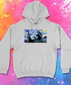 Starry Kaiju Night Painting Hoodie