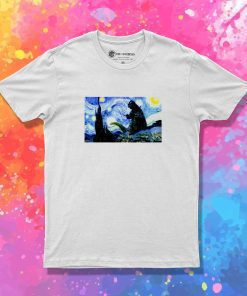 Starry Kaiju Night Painting T-Shirt