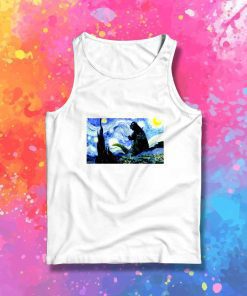Starry Kaiju Night Painting Tank Top
