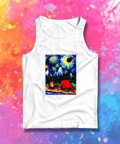 Starry Night Camp Fire Tank Top