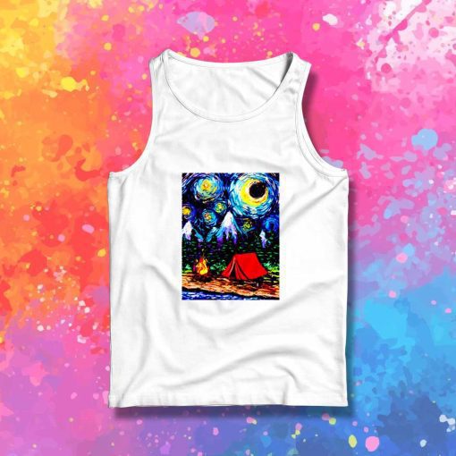 Starry Night Camp Fire Tank Top