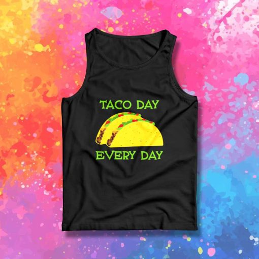 Taco Day Every Day Logo Tank Top