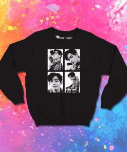 Taehyung Aesthetic Photo Grid Sweatshirt